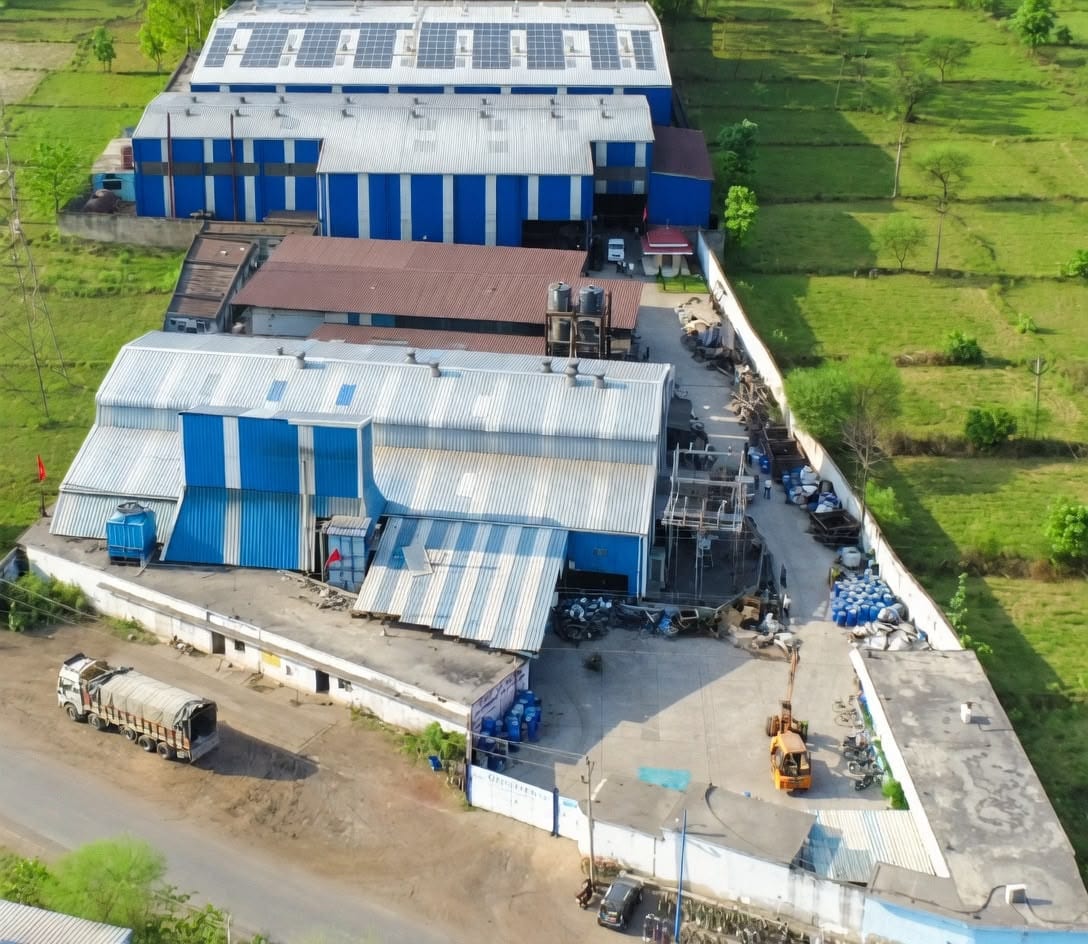 Aerial view of the MR Ferro foundry, Rajgangpur, Odisha